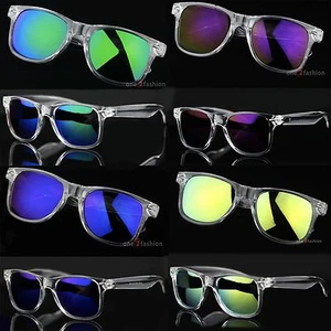Transparent acrylic frame sunglasses Blue, Green, Yellow, Lilac lens Sunglass - Picture 1 of 5