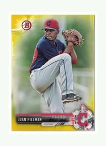 2017 Bowman - Prospects Juan Hillman #BP145 Einzelhandel gelb ROOKIE RC - Bild 1 von 3