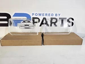 BMW E34 front fog lights glass OEM look, right/left, set of 2 - Picture 1 of 9