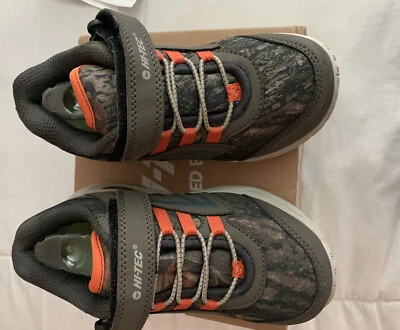 Hi-Tec Thunder CH, Zapatos Niños Talla 12 Oliva/Camuflaje/Naranja Quemado Nuevos Foto 1 de 4