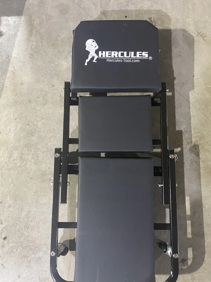 HERCULES 2 en 1 Asiento enredadera Plegable Silla con Ruedas Mecánica Taller Garaje Taburete Foto 1 de 4