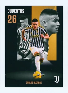 2023-24 Carlos Alcaraz Daka Juventus Team Set Base Gold Soccer Card SP #19 - Picture 1 of 2