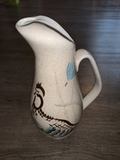 Vintage RED WING POTTERY USA 2 Qt. Bob White Quail Large Pitcher 12”