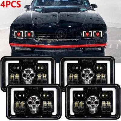 Faros LED de haz alto bajo Fit Chevrolet Monte Carlo SS 1980-1988 4x6" pulgadas Foto 1 de 4