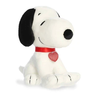 Aurora - Peanuts - 9" Snoopy Heart Tag Heartwarming Stuffed Animal - Picture 1 of 4