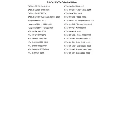 Kit de aleación Tusk y cadena tórica piñón trasero naranja para KTM 500 XCF-W 2020-2022 Foto 1 de 2