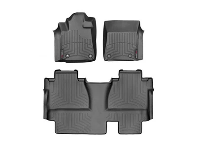 WeatherTech Floorliner для 2014-2021 Toyota Tundra - 1-й и 2-й ряд, черный - Изображение 1 из 4