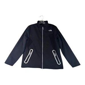 The North Face Boys XL (18-20) Black Windwall Jacket Windbreaker Lined Full Zip - Picture 1 of 12