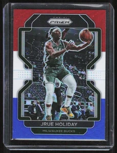 2021-22 Panini Prizm Red White Bllue Jrue Holiday Milwaukee Bucks #8 - Picture 1 of 2