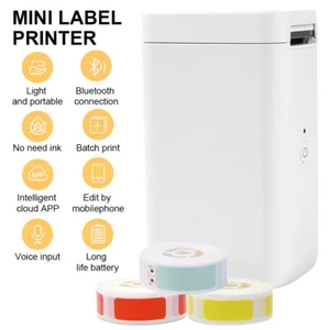 D101 Label Printer Or Tape Wireless Multiple Templates Thermal Maker Portable 1 - Picture 1 of 37