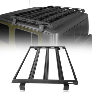 Fit 2020-2025 Jeep Gladiator JT Steel Rear Roof Rack Cargo Basket Crossbar - Picture 1 of 15