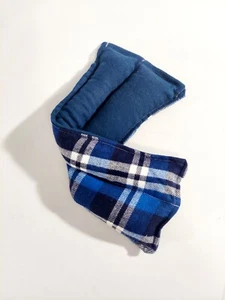 Rice therapeutic heating/cooling pad, rice bag, Heat/Cold Pack, Eye Bag, Plaid  - Picture 1 of 2