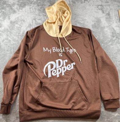 Sudadera con capucha Dr Pepper Pullover (mediana) con "Mi tipo de sangre es..." Foto 1 de 4
