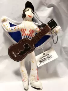 Adorno Elvis Presley Hecho a Mano Lana Fieltro Seda Ruta Bazar - Imagen 1 de 1