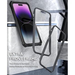 For iPhone 14 Pro 5G MagPro Case with Screen Protector Shockproof Cover Black - Picture 1 of 6