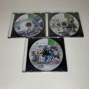 Madden 16 & Madden 15 & Madden 13 Microsoft Xbox 360 Game Disc Only Tested Works - Picture 1 of 5
