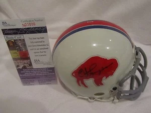 O.J. Simpson Autographed Buffalo Bills Old School Mini Helmet - JSA Cert - Picture 1 of 7