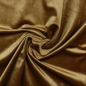 Plush Velvet Velour Fabric Material Camel - Picture 1 of 1