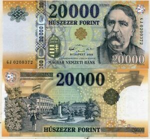 Hungary 20000 Forint 2016 P 207 b UNC
