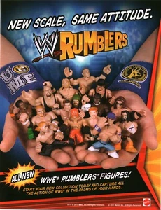 2011 PRINT AD - MATTEL WWE RUMBLERS TOY FIGURES TOY PROMO AD - SAME ATTITUDE - Picture 1 of 1