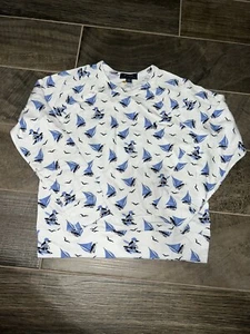 NWOT $59.50 Polo Ralph Lauren Boys Medium (10-12) Polo Bear Spa Terry Sweatshirt - Picture 1 of 3