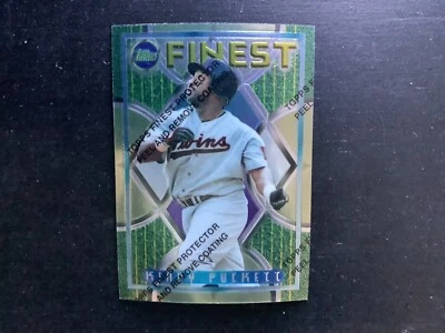 1995 Topps Baseball Finest #167 Kirby Puckett HOF Mint w/Coating - Image 1 of 2