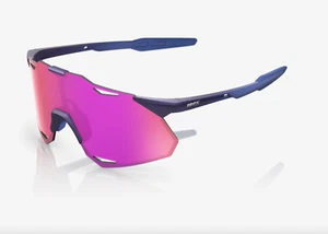 100% Hypercraft XS Satin Storm Metallic Sunglasses, Purple Mirror Lens - Picture 1 of 3