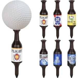 6er Pack Bierflasche Golf Tees Handarbeit 3,54" hoch Kunststoff langlebig SPASS NEUHEIT - Bild 1 von 8
