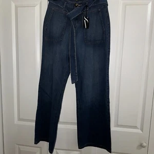 "Pantalones de mezclilla para mujer Simply Vera Wang talla 4 pierna ancha azul cintura entrepierna 30,5"" entrepierna 30""" - Imagen 1 de 11