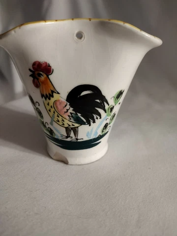 Vintage Small Rooster Basket 4" tall Cover
