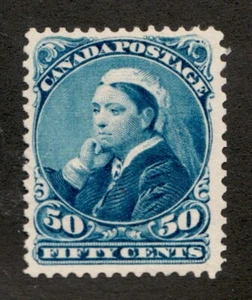 1893 Canada Sc# 47 - 50¢ "Widow Weeds" Queen Victoria - MH stamp Cv$400 usd - Picture 1 of 1