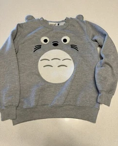 Gray Totoro Sweater Kids L - Picture 1 of 9