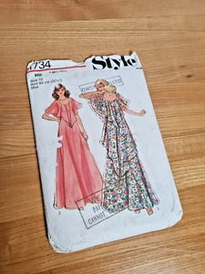 Style Sewing Pattern 1734 Misses Long Maxi Dress Size 10 Bust 83cm Vintage Bee - Picture 1 of 4
