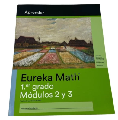 Spanish Eureka Math Learn Workbook Grade 1 Modules 2-3 by Great Minds - Image 1 of 4