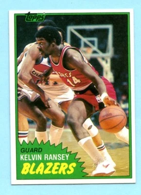 1981-82 Topps Basketball # 88 Kelvin Ransey - Blazers - NM-MT - Image 1 of 2