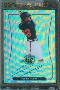 2020 Leaf Metal Draft RONALD ACUNA JR. AUTO #BA-RA1 Braves