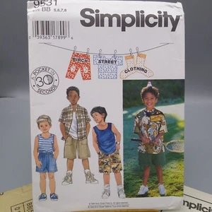 UNCUT Vintage Sewing PATTERN Simplicity 9531, Childrens Birch Street Clothing - Picture 1 of 3