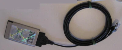 IBM PCMCIA Token-Ring Auto 16/4 Adapter PC Card 92G9352 with RJ-45 Dongle Cable - Image 1 of 2