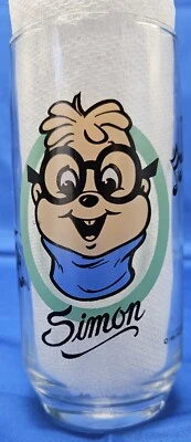 1985 Alvin and the Chipmunks "Simon" винтажный стакан для питья - Изображение 1 из 4