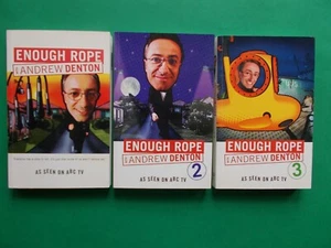 ENOUGH ROPE x 3 by ANDREW DENTON #1, #2 & #3 - ABC TV **LIKE NEW - Picture 1 of 5