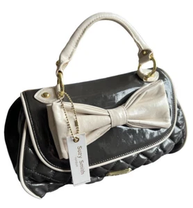 Suzy Smith London Nude / Cream/ Grey Top Handle Bag - Picture 1 of 7