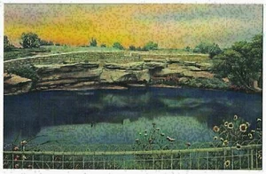 The Blue Hole, criadero de peces de Estados Unidos, Santa Rosa, Nuevo México 1940 - Imagen 1 de 7