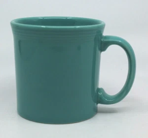 Fiestaware HLC Homer Laughlin Ceramic Teal Turquoise Coffee Tea Mug Cup USA  - Picture 1 of 12