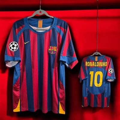 Barcelona Home 2005/2006 - Football Soccer - Red & Blue - 2XL (USA-XL) - Image 1 of 4