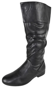 Forever lässige halbhohe Damenstiefel seitlicher Reißverschluss versteckter Gummizug GENTLE-61 schwarz - Bild 1 von 4