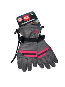 686 Youth Heat Insulated Glove (M) Grey Melange / Lilac Rose L9WGLV31-LLAC - Picture 1 of 3