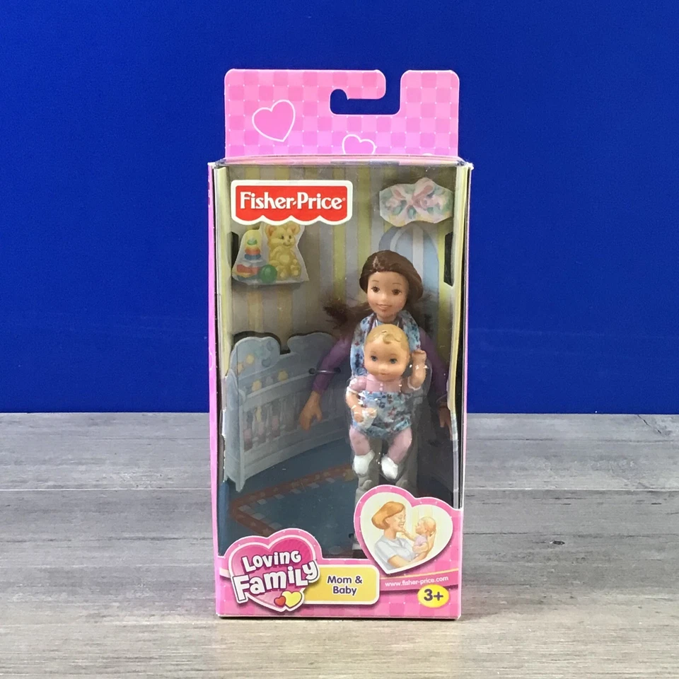 2002 Fisher Loving Family Mom & Baby Mattel Dollhouse