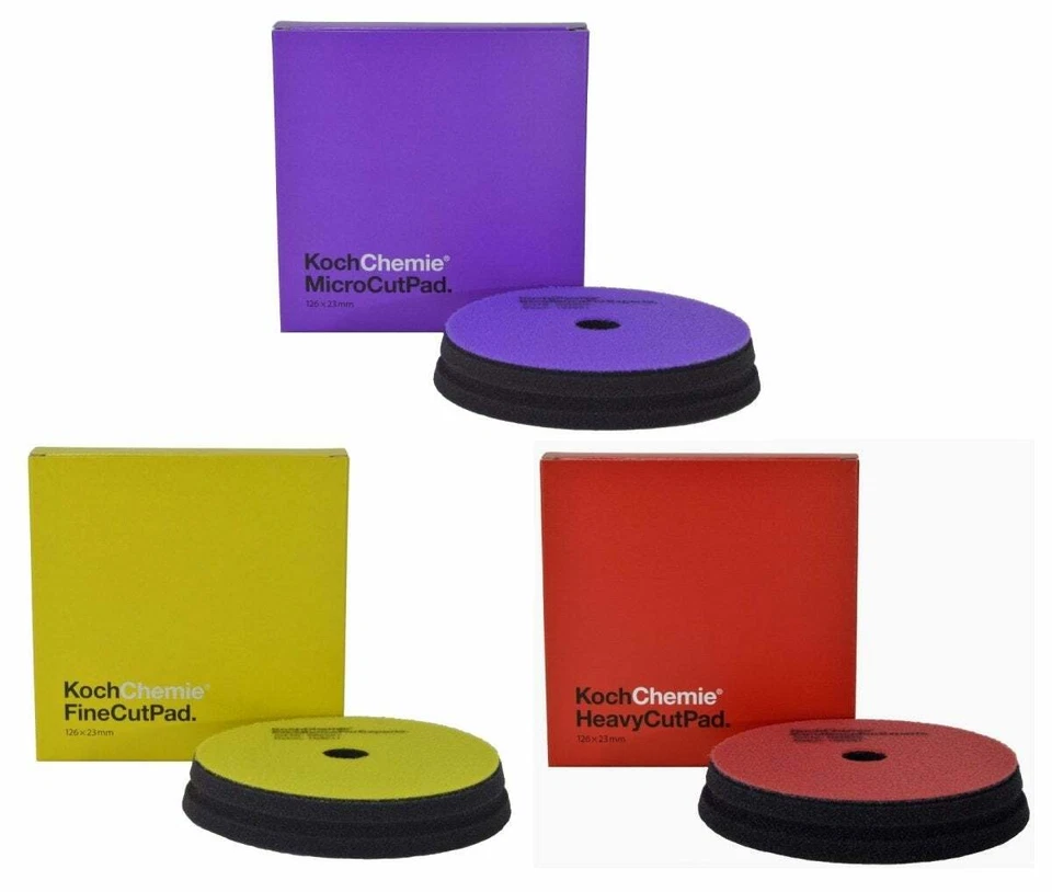 Koch Chemie - Polierpadset 3x 125mm - drei verschiedene Pads in 125mm - Bild 1 von 1