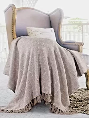 Cotton Mud cloth Throw Sofa Decor Hand Loom Blanket Boho Hand block Print Throw - Image 1 of 4