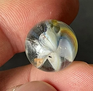 BONITO mármol de vidrio hecho a máquina bengala europea vintage de 16-17 mm 5/8"-11/16" #22 - Imagen 1 de 11